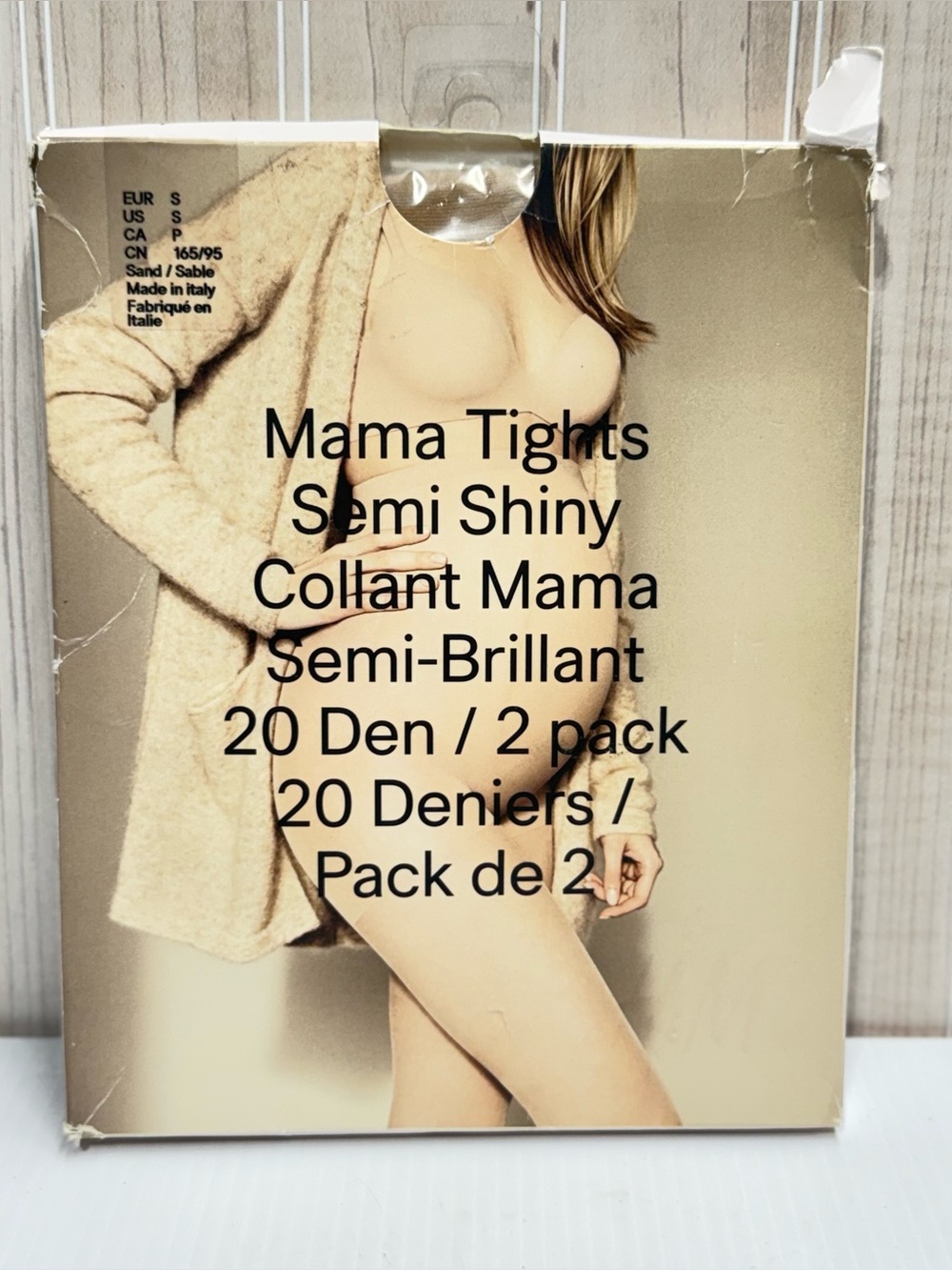 H&M Mama Tights Semi Shiny 20 Den - Sand / Beige